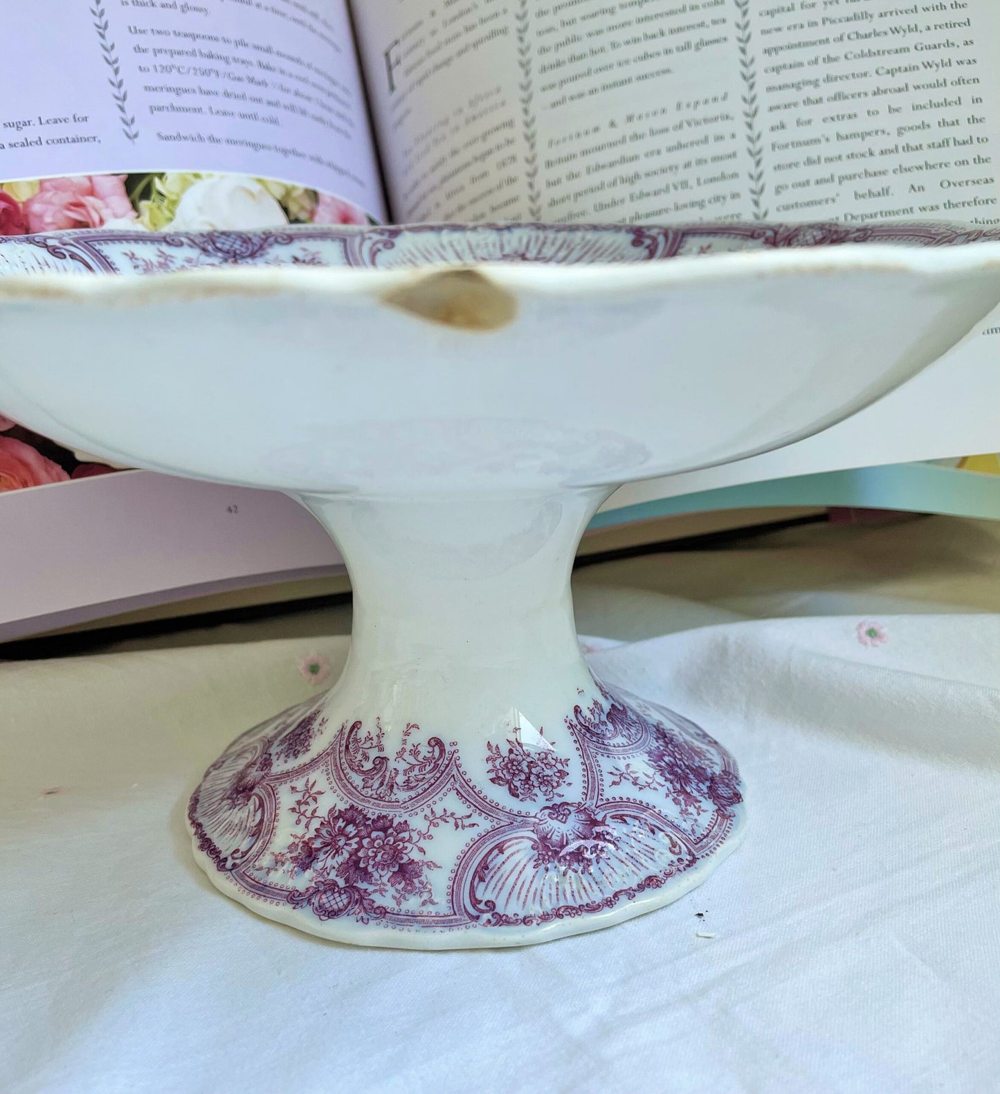 Art Nouveau Scalloped Compote