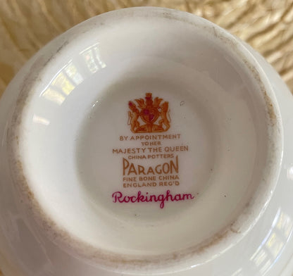 Royal Warrant By Her Majesty The Queen Paragon Teacup and Saucer Duo